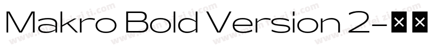 Makro Bold Version 2字体转换
